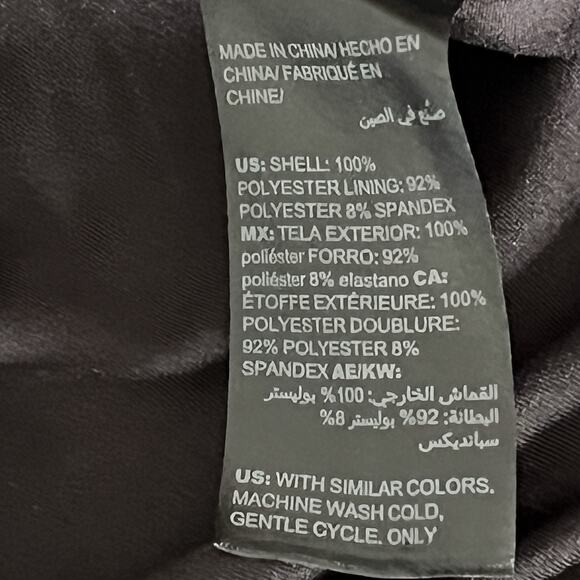 WHBM Zebra Print Faux Wrap Choker Neck  Ruffle Skirt  Midi Dress Size 12 - Picture 12 of 13